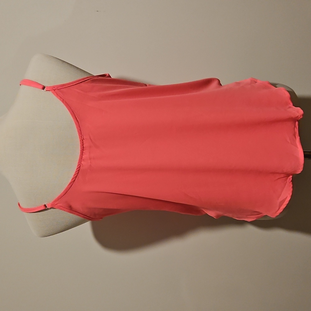 Lush Pinky Coral Wrap Tank Top Adjustable spaghetti straps Med. Nordstrom - Picture 5 of 8